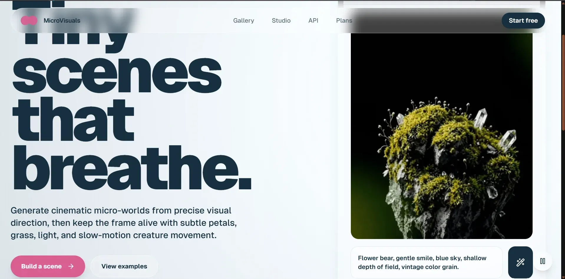 Preview thumbnail of the MicroVisuals web design mockup featuring gsap, canvas, performance for premium websites for Riverside service businesses